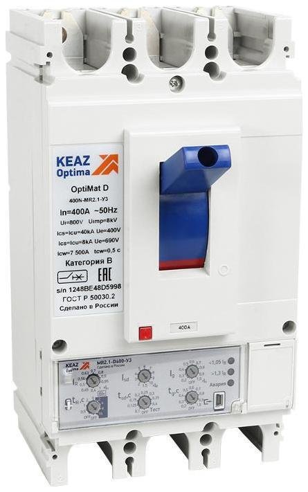 КЭАЗ 321664 Выключатель автоматический OptiMat D630H-MR2.1-У3| 321664