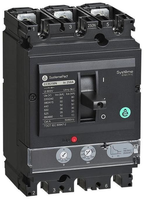 Systeme Electric SPC250S250L3DF АВТ.ВЫКЛ SYSTEMEPACT CCB250 100KA 3P3D TMD250 РЫЧАГ
