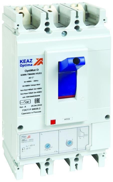 КЭАЗ 291465 Выключатель автоматический OptiMat D630N-TM320-УХЛ3