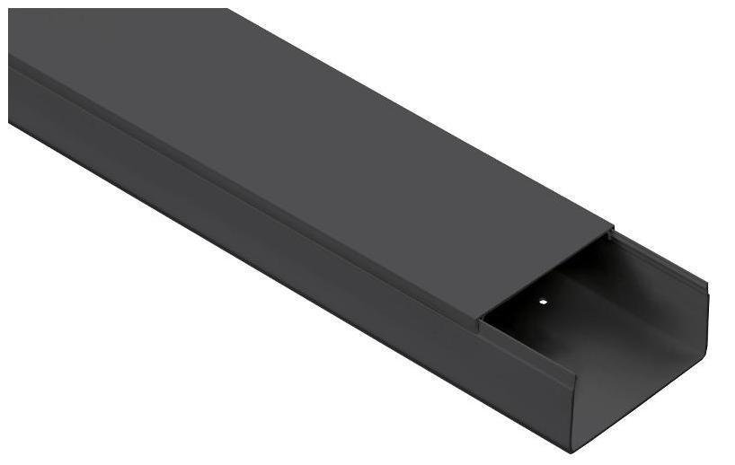 IEK EL-KK10-100-040-1-K02 Кабель-канал 100х40 "ЭЛЕКОР" черный (8м) [в упаковке 8, цена за 1 м]