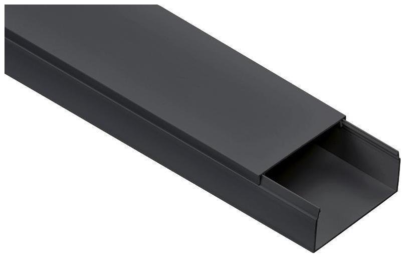 IEK EL-KK10-080-040-1-K02 Кабель-канал 80х40 "ЭЛЕКОР" черный (10м) [в упаковке 10, цена за 1 м]