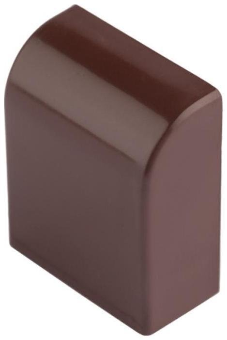EKF ecd-25-25x4 Заглушка (25х25) (4 шт) Plast PROxima под темное дерево [в упаковке 250, цена за 1 упак]