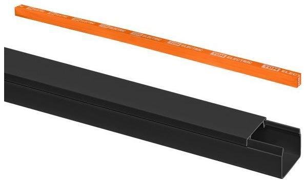 TDM electric SQ0402-2903 Кабель-канал 16х16 (2 м) чёрный [в упаковке 50, цена за 1 шт]