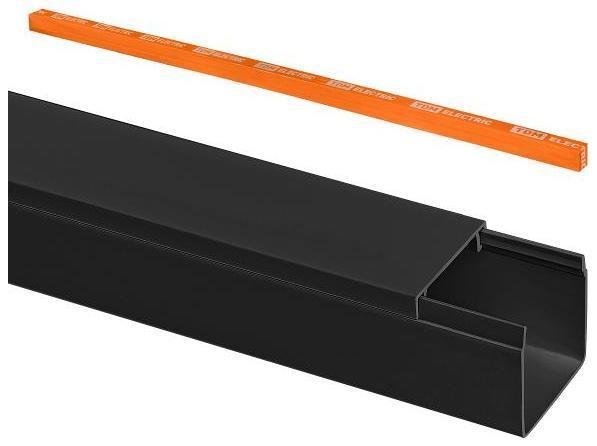 TDM electric SQ0402-2906 Кабель-канал 25х25 (2 м) чёрный [в упаковке 25, цена за 1 шт]