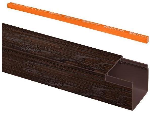 TDM electric SQ0402-3406 Кабель-канал 25х25 (4 шт по 2 м) "ЭКО" 3D венге (розн.упак.)