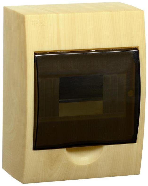 IEK MKP12-N-06-41-K34 Корпус пластиковый навесной на 6 модулей ЩРН-П-6 IP41 (сосна) KREPTA 3