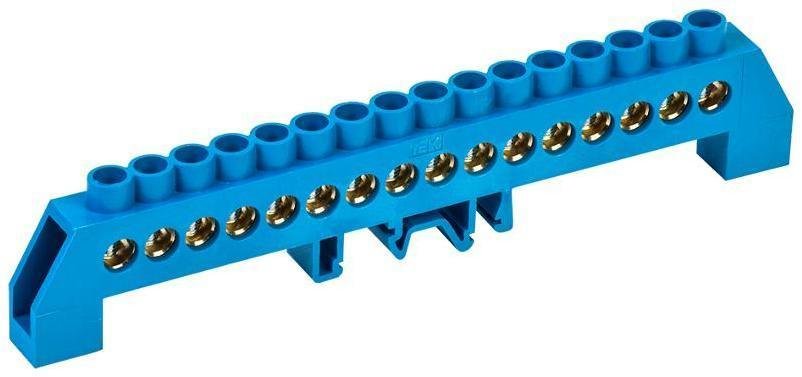 IEK YNN10-812-16DP-K07 Шина N "ноль" в комбинированном DIN-изоляторе "Стойка" ШНИ-8х12-16-КС-С