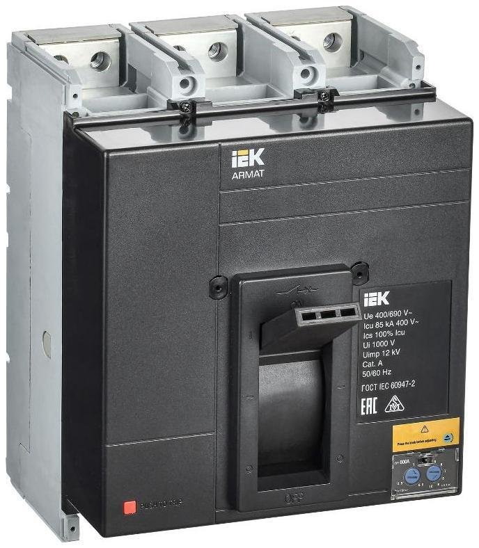 IEK AR-MCCB-3N-085-0800A-ATUC ARMAT Авт. выкл. лит. корпус 3P N 85кА 800А ТМ рег