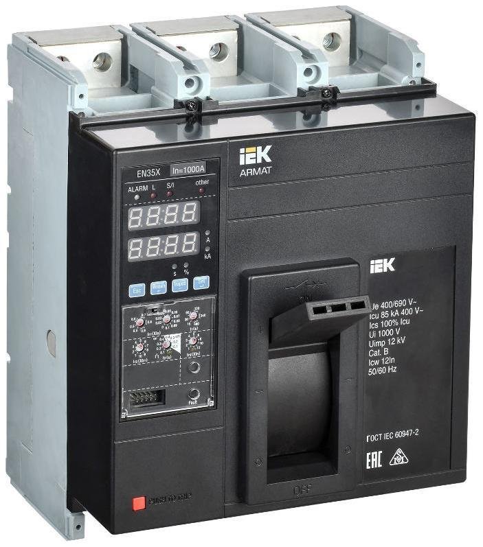IEK AR-MCCB-3N-085-1000A-ELSC ARMAT Авт. выкл. лит. корпус 3P N 85кА 1000А эл. станд
