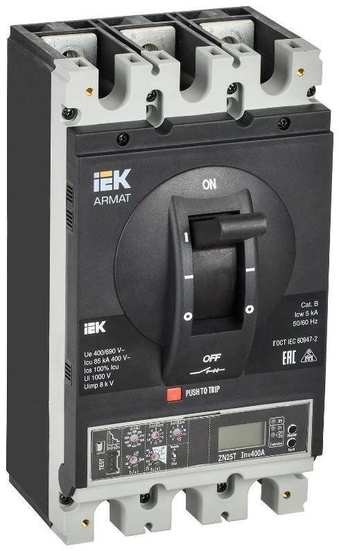 IEK AR-MCCB-3I-085-0630A-ELPC ARMAT Авт. выкл. лит. корпус 3P I 85кА 630А эл. пр