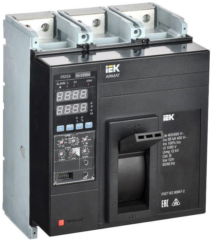 IEK AR-MCCB-3N-085-1250A-ELSC ARMAT Авт. выкл. лит. корпус 3P N 85кА 1250А эл. станд