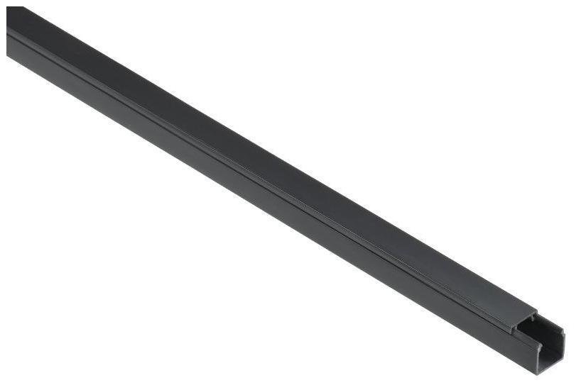IEK EL-KK10-016-016-1-K02 Кабель-канал 16х16 "ЭЛЕКОР" черный (84м) [в упаковке 84, цена за 1 м]
