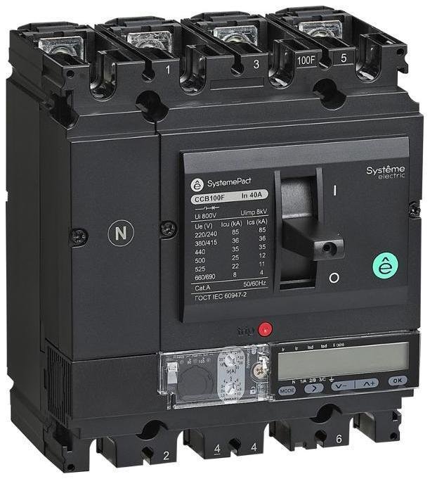 Systeme Electric SPC250F25052E4DFC АВТ.ВЫКЛ SYSTEMEPACT CCB250 36KA 4P4D S5.2E 250A