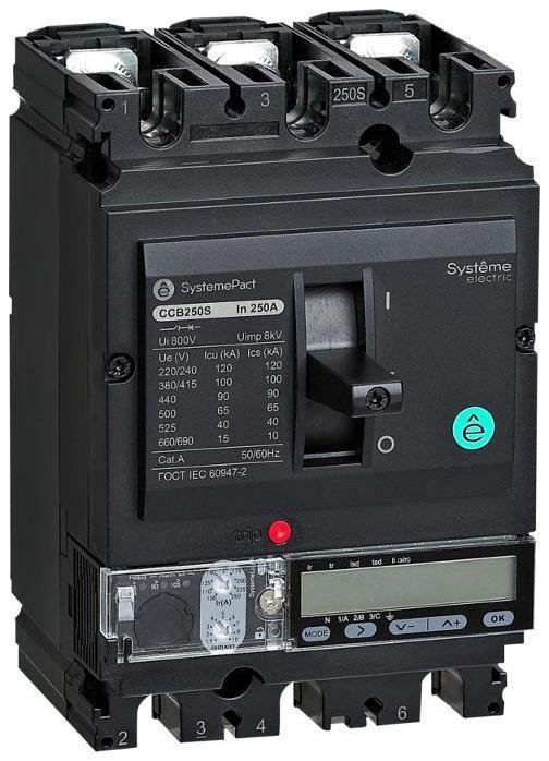 Systeme Electric SPC250L25052E3DFC АВТ.ВЫКЛ SYSTEMEPACT CCB250 150KA 3P3D S5.2E 250A