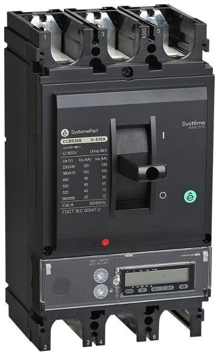 Systeme Electric SPC630L63053E3DFC АВТ.ВЫКЛ SYSTEMEPACT CCB630 150KA 3P3D S5.3E 630A