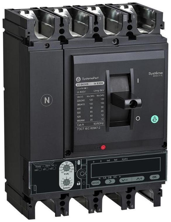 Systeme Electric SPC630F63053E4DFC АВТ.ВЫКЛ SYSTEMEPACT CCB630 36KA 4P4D S5.3E 630A