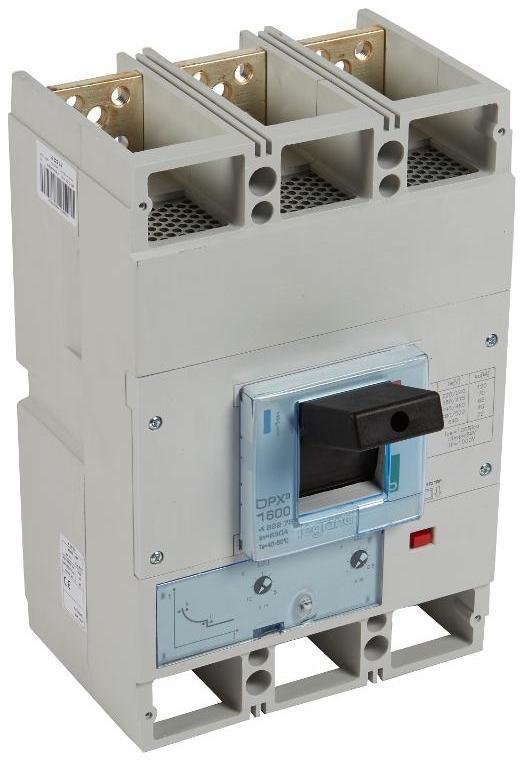 Legrand 422275 Автоматический выключатель DPX3 1600 - термомагн. расц. - 70 кА - 400 В" - 3П - 630 А