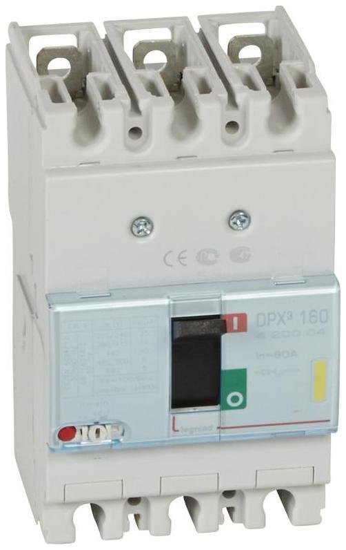 Legrand 420004 Автоматический выключатель DPX3 160 термомагнитный расцепитель 16кА 400В 3П 80А