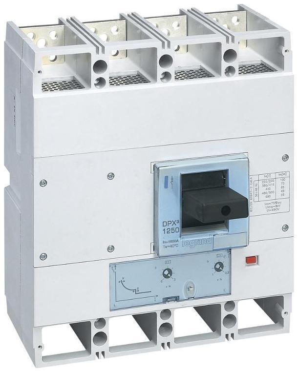 Legrand 422257 Автоматический выключатель DPX3 1600 - термомагн. расц. - 36 кА - 400 В" - 4П - 800 А