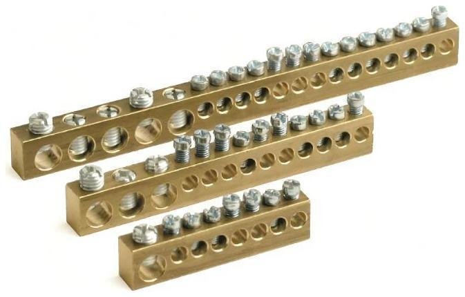 DKC BD12515 Шина латунная 11х6мм, 2х7,5мм, 2х9мм [в упаковке 4, цена за 1 шт]