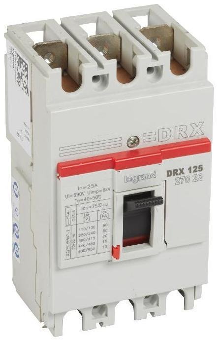 Legrand 027022 DRX125 термомагнитный 25A 3П 20KA
