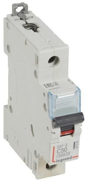 Legrand 407268 Выключатель автоматический однополюсный DX3-E 6000 50А C 6кА