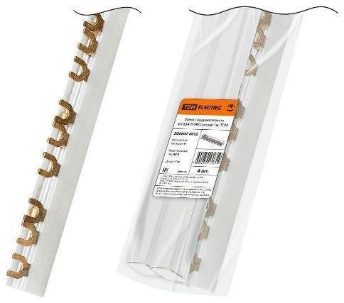 TDM electric SQ0802-0012 Шина соединительная 4П 63A FORK (вилка) 1м. [в упаковке 4, цена за 1 шт]