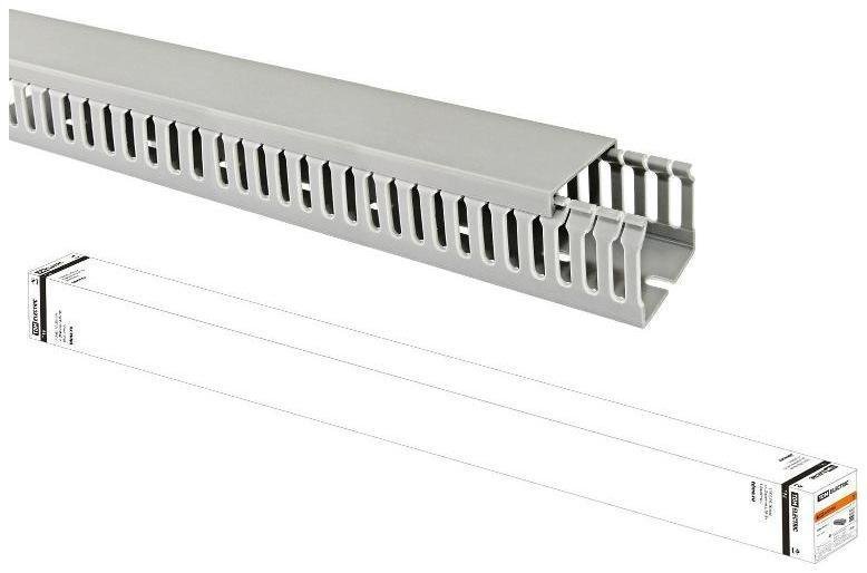 TDM electric SQ0410-0017 Кабель-канал перфорированный 25х80 перфорация 4/6мм (20 м) [в упаковке 20, цена за 1 м]
