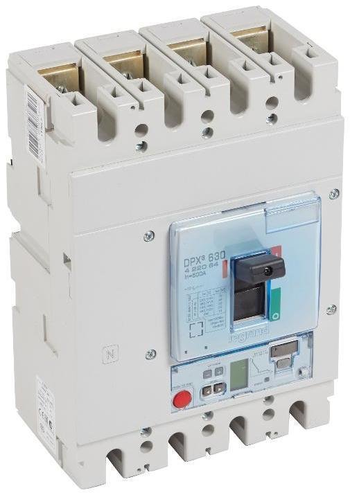 Legrand 422064 Автоматический выключатель DPX3 630 - эл. расцепитель S2 - 36 кА - 400 В" - 4П - 500 А