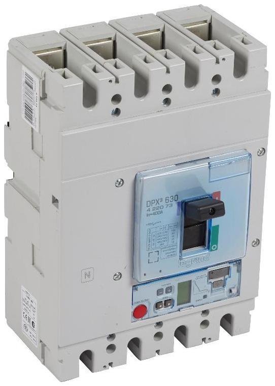 Legrand 422073 Автоматический выключатель DPX3 630 - эл. расцепитель S2 - 50 кА - 400 В" - 4П - 400 А
