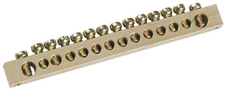Rexant 11-2369 Шина PEN "земля-ноль" 6х9 мм 14/2 (14 групп/крепеж по краям)
