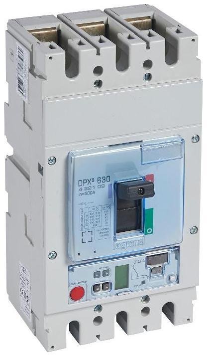 Legrand 422109 Автоматический выключатель DPX3 630 - эл. расц. S2 - с изм. блоком. - 50 кА - 400 В" - 3П - 500 А