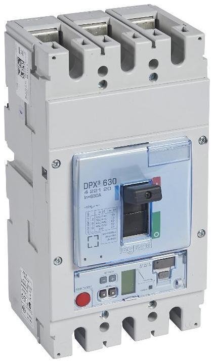 Legrand 422120 Автоматический выключатель DPX3 630 - эл. расц. S2 - с изм. блоком. - 70 кА - 400 В" - 3П - 630 А