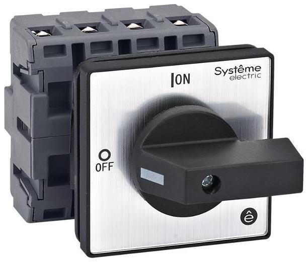 Systeme Electric MSD63420B Выключатель-Разъединитель 4P 63A IP20 с чёрной рукояткой на дверцу 4 винтами