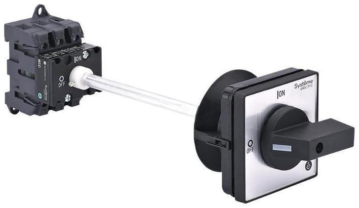 Systeme Electric MSD25340B Выключатель-Разъединитель 3P 25A IP20 С ЧЁРНОЙ выносной рукояткой на дин-рейке/плате