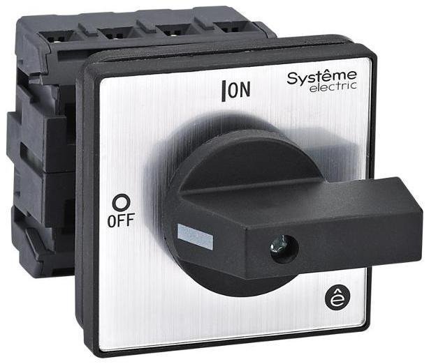 Systeme Electric MSD32420B Выключатель-Разъединитель 4P 32A IP20 с чёрной рукояткой на дверцу 4 винтами