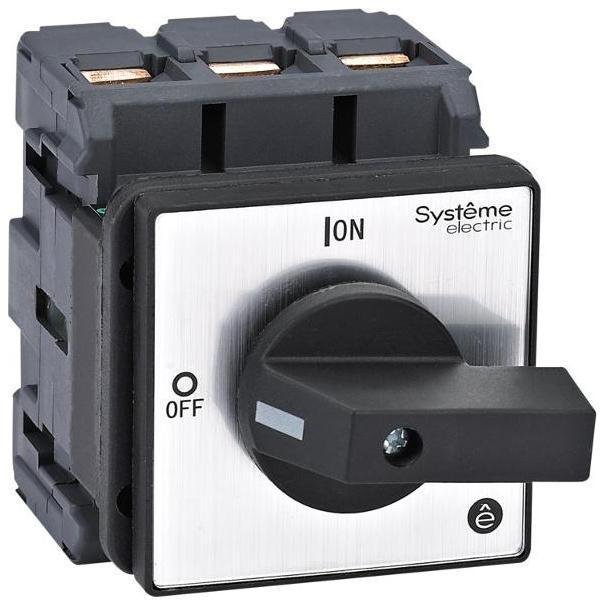 Systeme Electric MSD80320B Выключатель-Разъединитель 3P 80A IP20 с чёрной рукояткой на дверцу 4 винтами