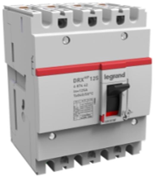 Legrand 669757 Автоматический выключатель DRX 125 HP TM Рег 4П 80A 50кА