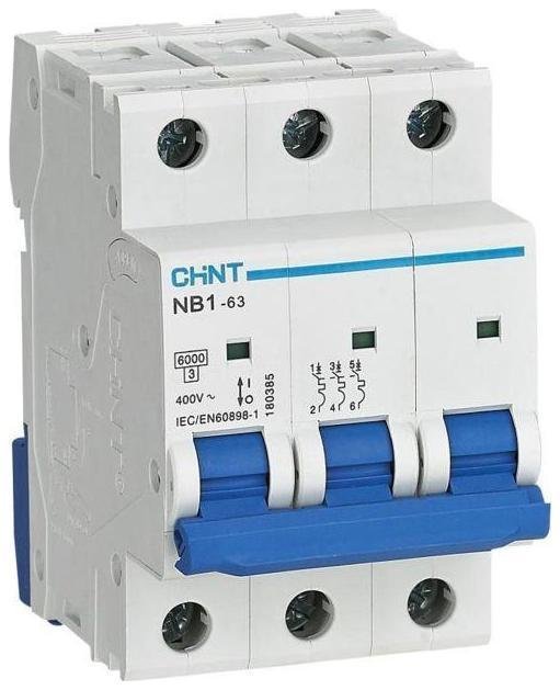 CHINT 179691 Выключатель автоматический модульный 3п B 32А 6кА NB1-63 (R)
