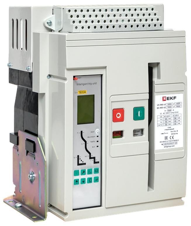EKF mccb450-1600-1600-v2 Выключатель автоматический ВА-450 1600/1600А 3P 65кА стационарный v2