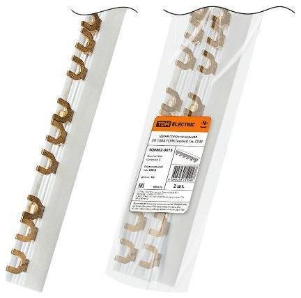 TDM electric SQ0802-0015 Шина соединительная 3П 100A FORK (вилка) 1м. [в упаковке 2, цена за 1 шт]