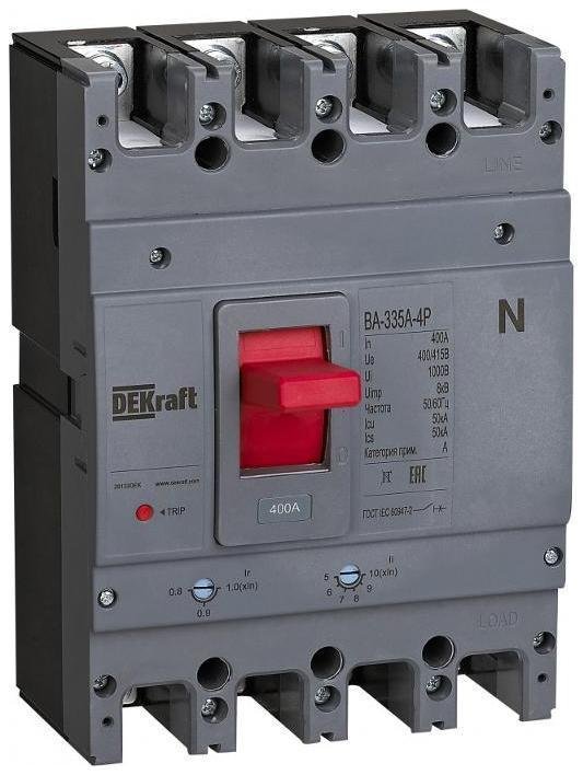 DEKraft 28133DEK Силовой авт. выкл. 4P 400A 50кА ВА-335А