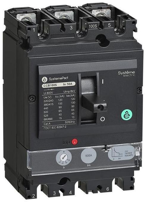 Systeme Electric SPC160F125L3DF АВТ.ВЫКЛ SYSTEMEPACT CCB160 36KA 3P3D TMD125 РЫЧАГ