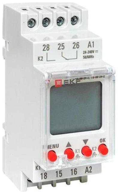 EKF te-80-24-2 Таймер электронный двухканальный ТЭ-80 24-230В