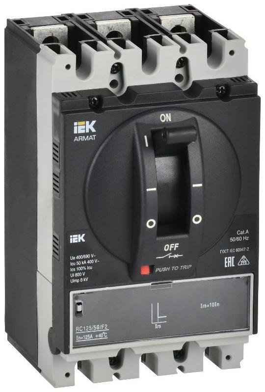 IEK AR-MCCB-3A-050-0050A-MTUC ARMAT Авт. выкл. лит. корпус 3P A 50кА 50А э/м рег. IEK