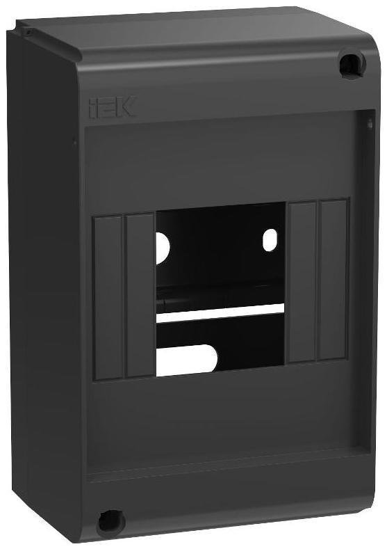 IEK UIM-KP71-N-04-20-K02 UNION Mini Корпус пластик. КМПн-4 IP20 без двери черный| UIM-KP71-N-04-20-K02| IEK