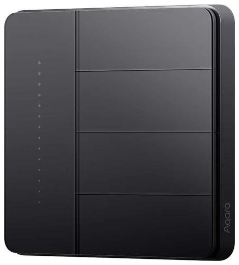 Aqara ZNQBKG45LM_WH Умный выключатель 4 клавишы, Zigbee, серия Z1 Pro, монтаж встроенный, цвет белый, 2200 Вт