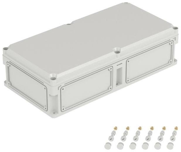 DKC 563310 Корпус пластиковый RAM box IP67 600х300х160 мм (высота крышки 35) стенка с выбивными фланцами непрозрачная крышка