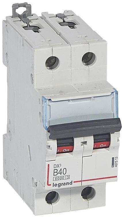 Legrand 407513 Выключатель автоматический двухполюсный DX3 6000 40А B 10кА