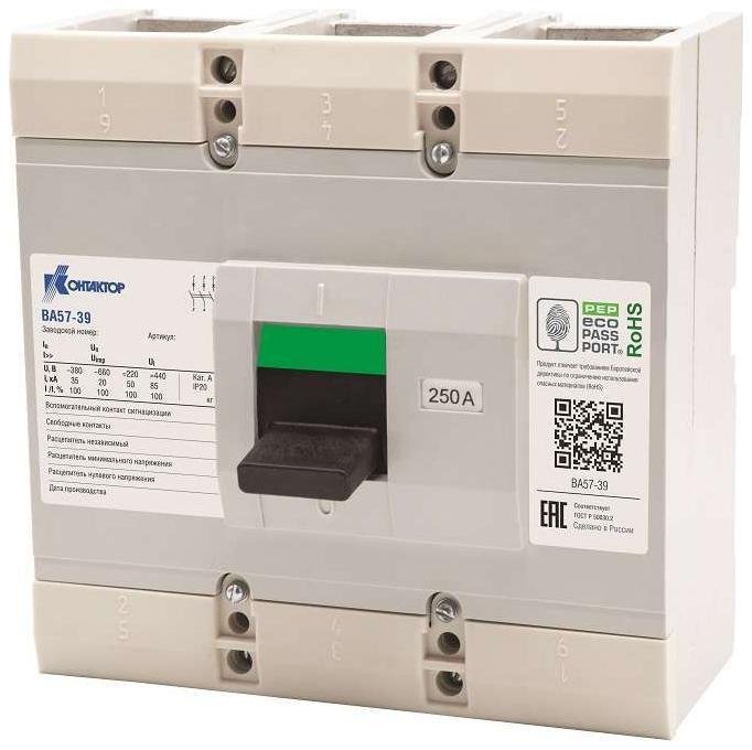 Контактор (группа IEK) L630-0025 Выключатель автоматический 3п 630А 5000А ВА57-39-340010 660/380В AC Контактор